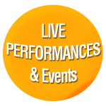 Live Performances & Events text on yellow background